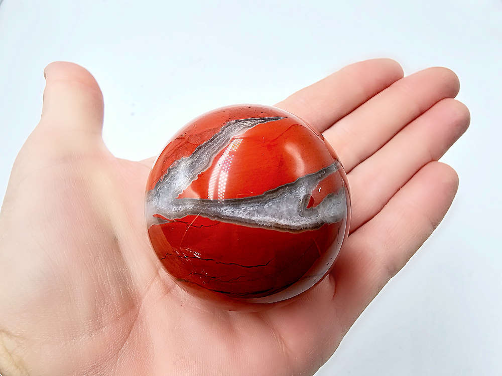 Red Jasper Sphere A (16cm Circumference)