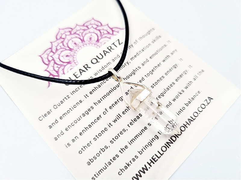 Clear Quartz Mini Necklace (925 Silver)