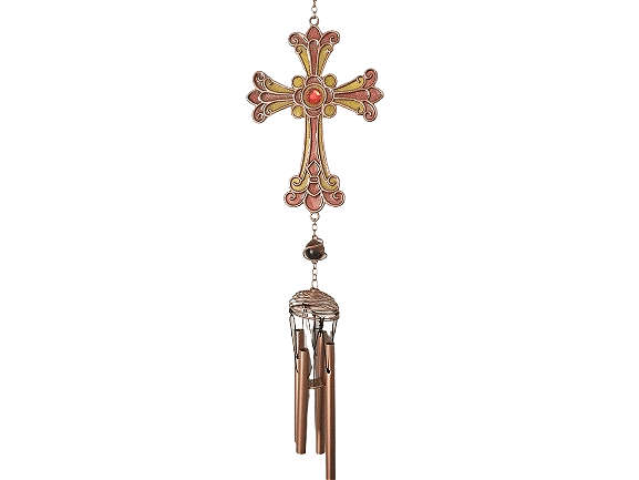 Cross Wind Chime Rose Gold (72cm)