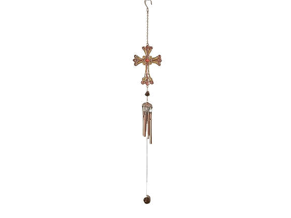 Cross Wind Chime Rose Gold (72cm)