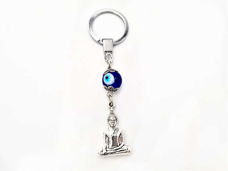 Buddha Evil Eye Key Ring