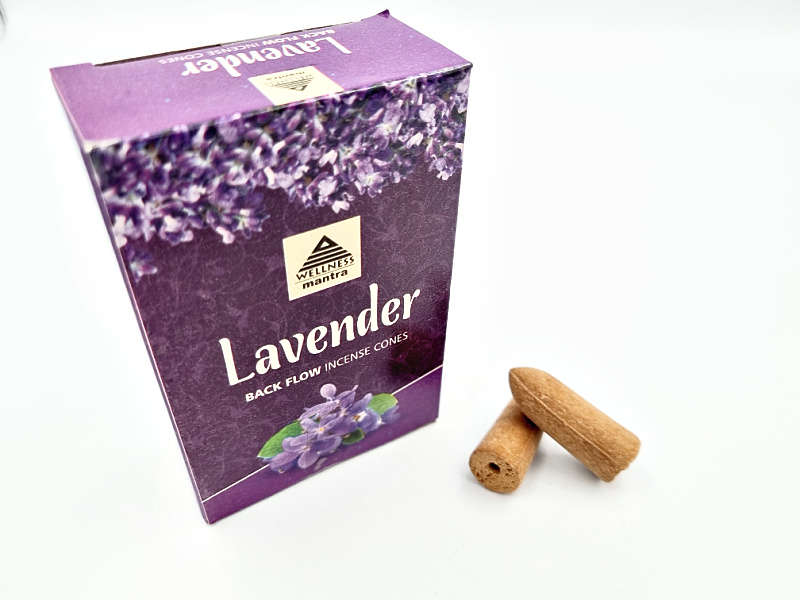WM Lavender Backflow Incense Cones 10s