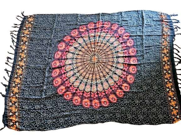 Orange Mandala Sarong