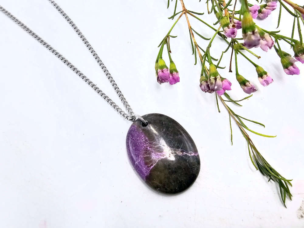 Atlantasite Oval Necklace