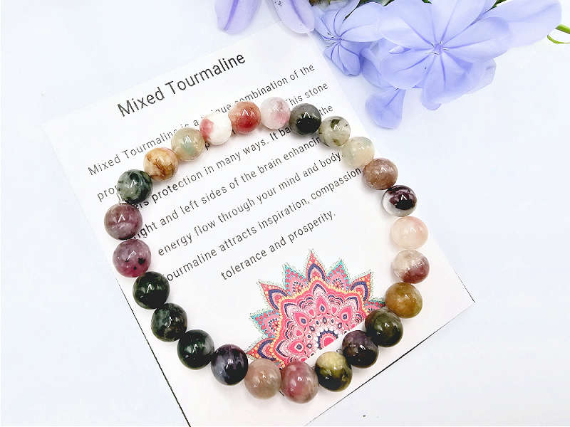 Mixed Tourmaline Bangle (8mm)