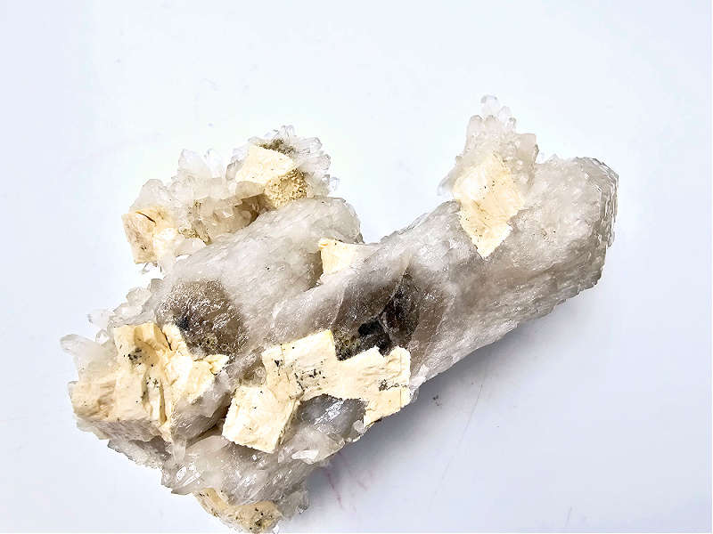 Quartz &amp; Feldspar Cluster with Hyalite Opal (244g)