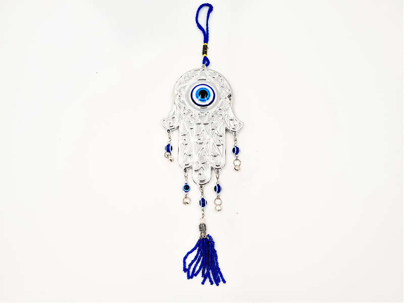 Hamsa Hand Hanging Evil Eye (24cm)