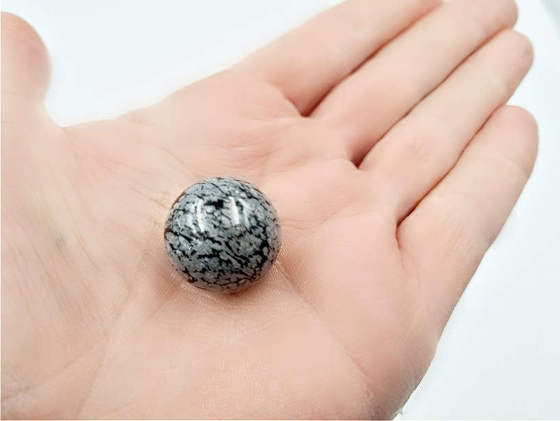 Snowflake Obsidian Sphere (2cm)