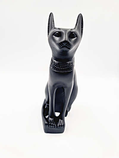 Egyptian Black Cat Statue Bastet L (20cm)