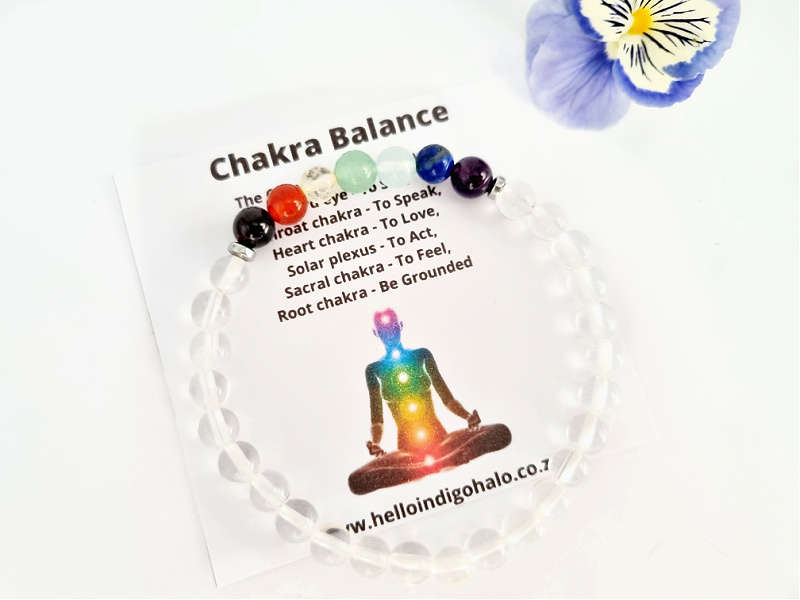 Clear Quartz Chakra Bangle (6mm)