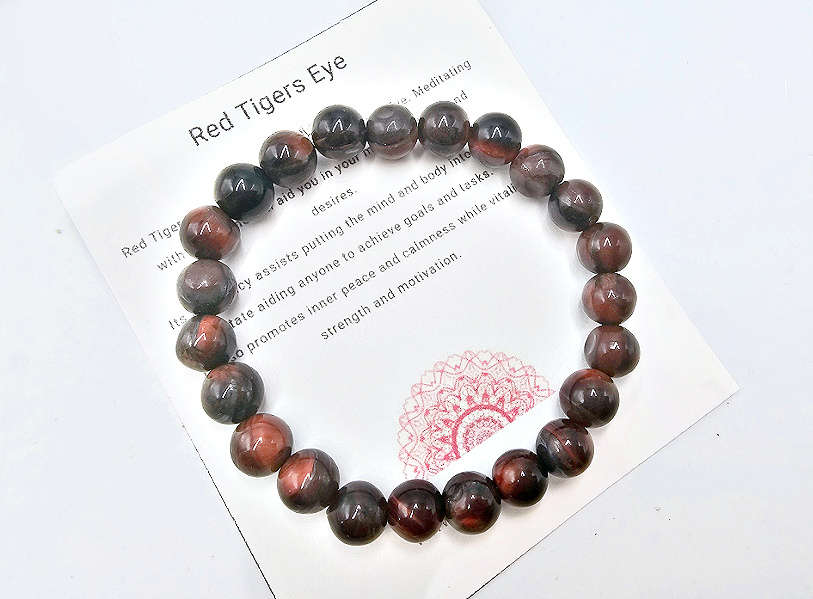 Red Tigers Eye Bangle (8mm)