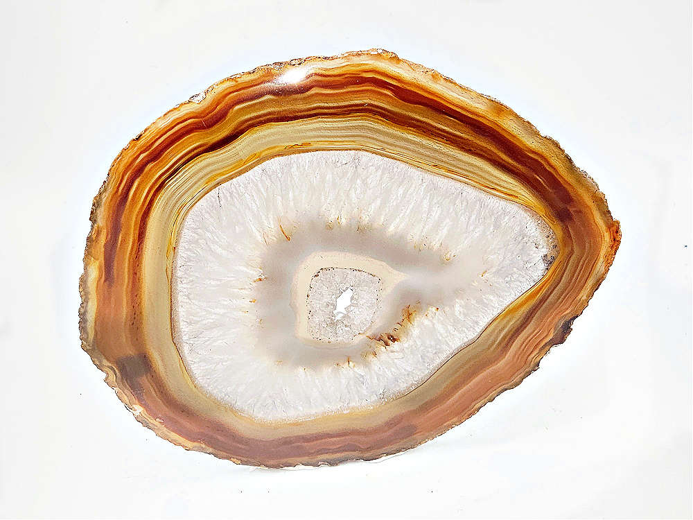 Agate Geode Slice Polished (Brown)