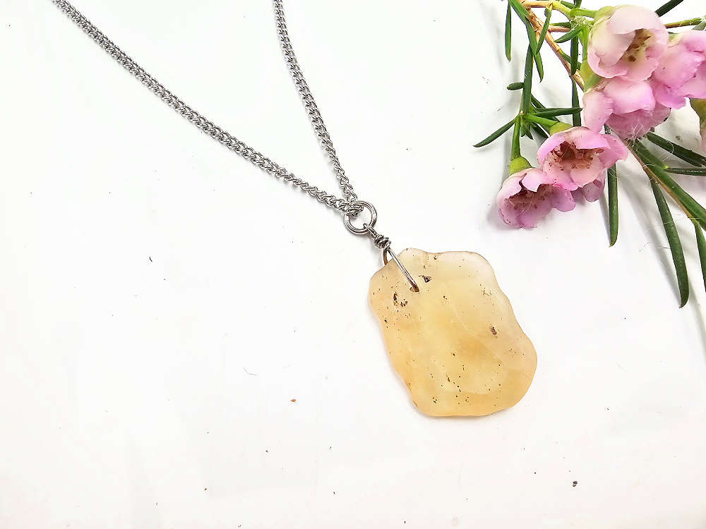 Libyan Desert Glass Necklace A (5.1g)