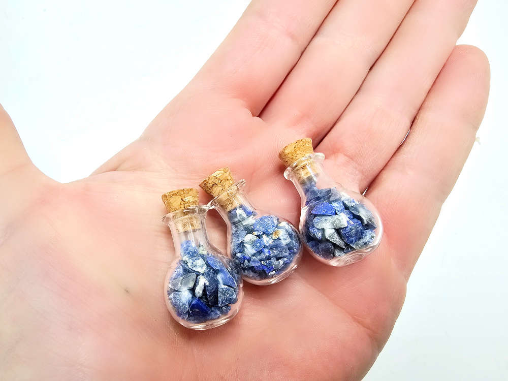 Mini Bottle Of Lapis Lazuli Chips