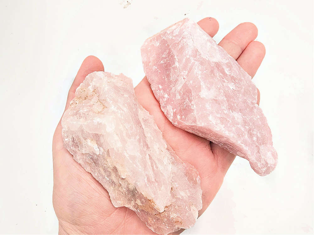 Rose Quartz Rough Chunk (200-250g)