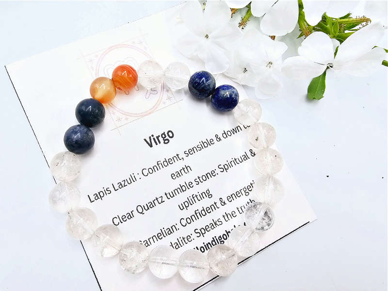 Virgo Zodiac Gemstone Bangle (23 Aug - 22 Sep)