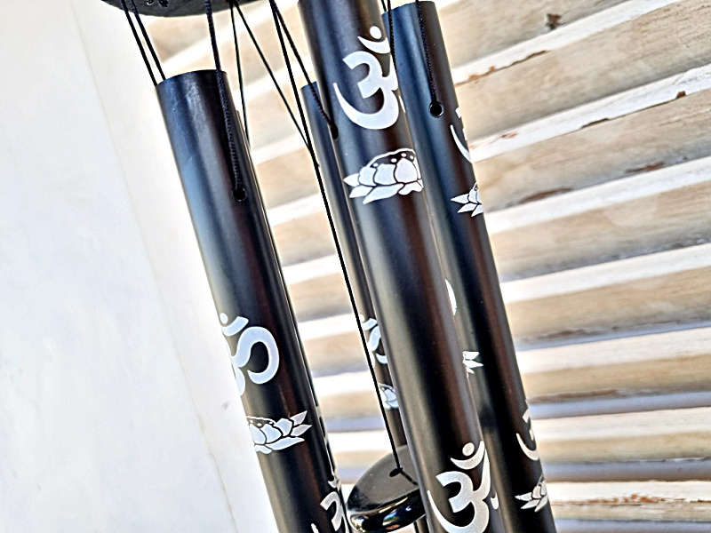 OM Wind Chime Black  (60cm)