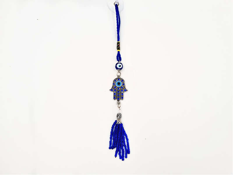 Hamsa Hand Evil Eye Bead Tassel Talisman