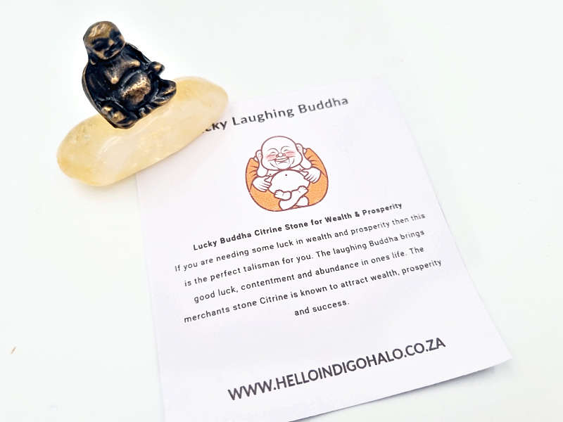 Lucky Buddha Citrine Stone for Wealth &amp; Prosperity