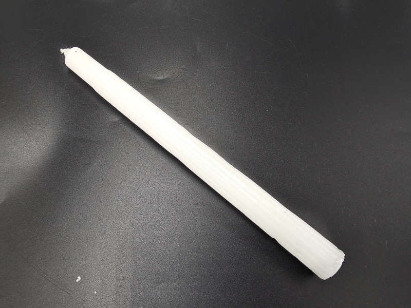 White Candles Solid 25cm - Single (Cleansing)