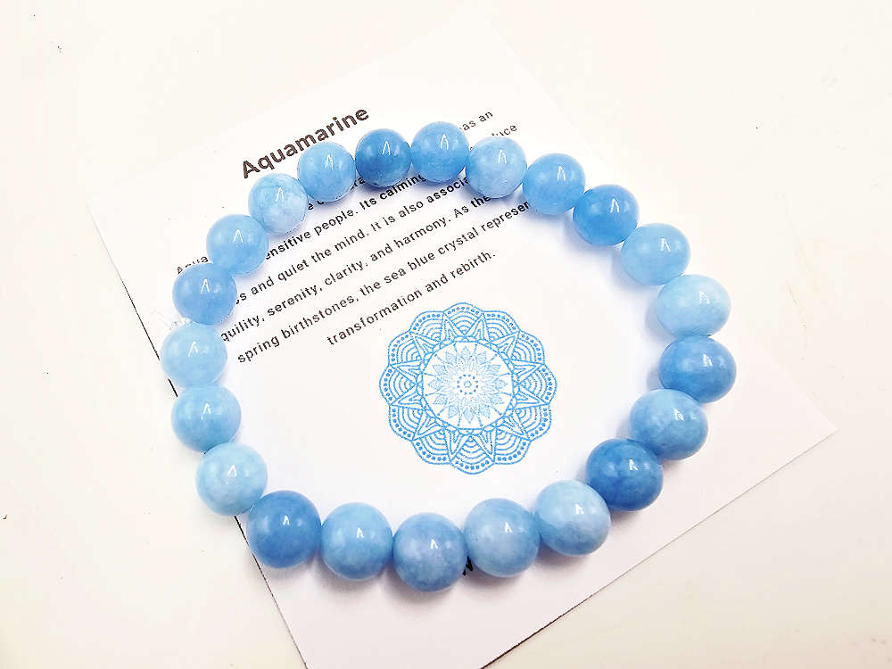 Aquamarine Bangle (8mm)