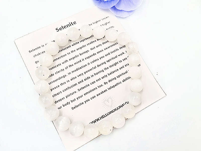 Selenite Bangle (8mm)