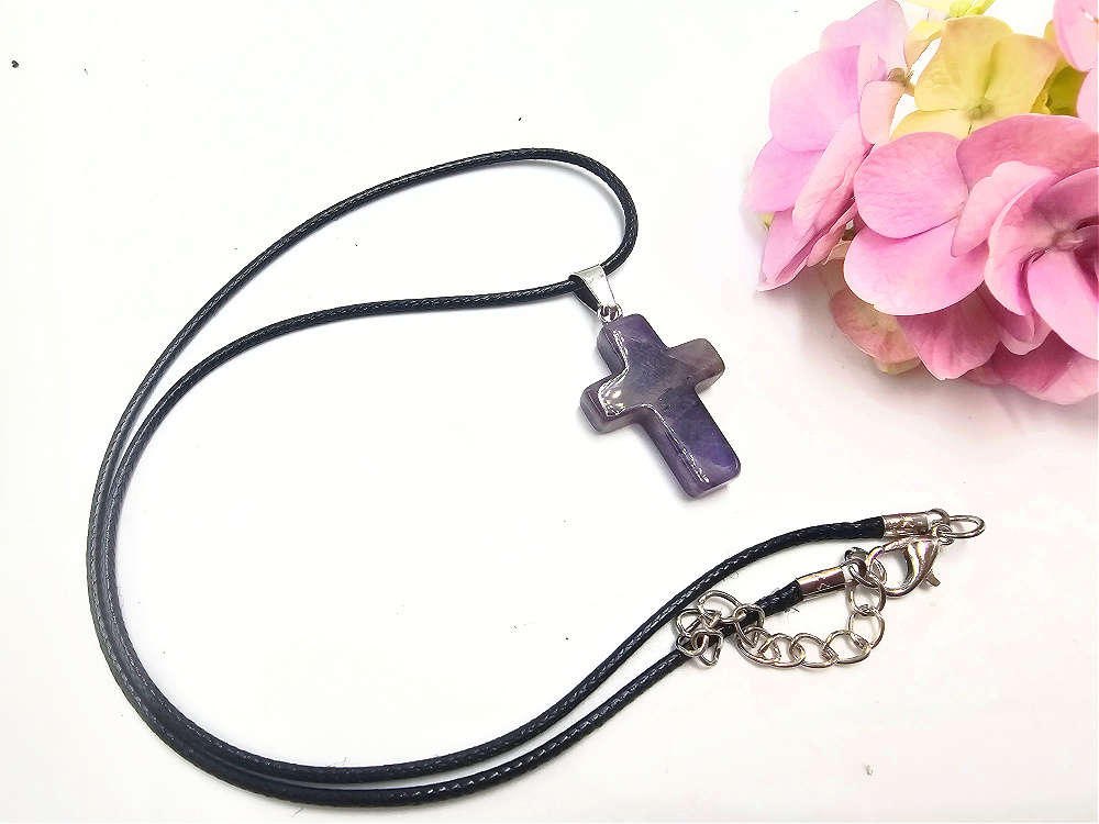 Amethyst Cross Necklace