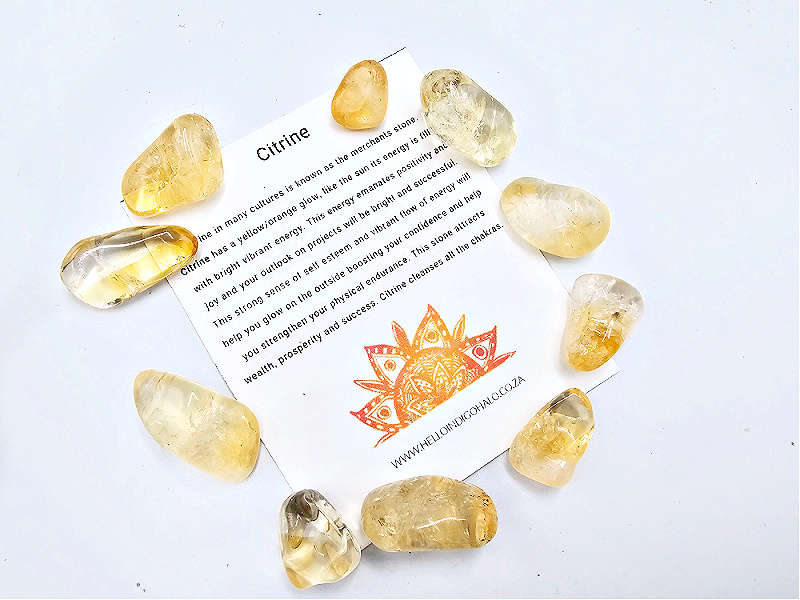 Citrine Tumble Stone Mini's 10s