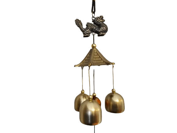 Dragon Pagoda &amp; Bell Wind Chime (60cm)