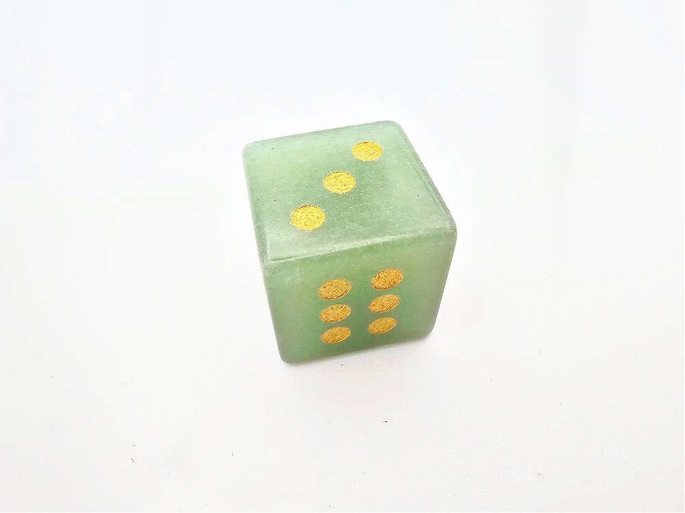 Green Aventurine Lucky Dice