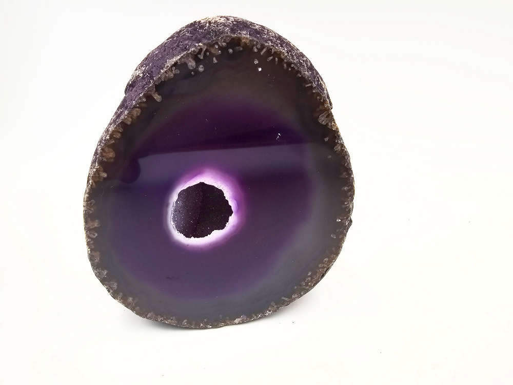 Agate Geode Standing Freeform (Purple) A (326g)
