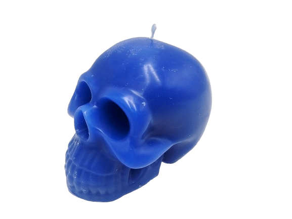 Skull Candle Blue (7cm)