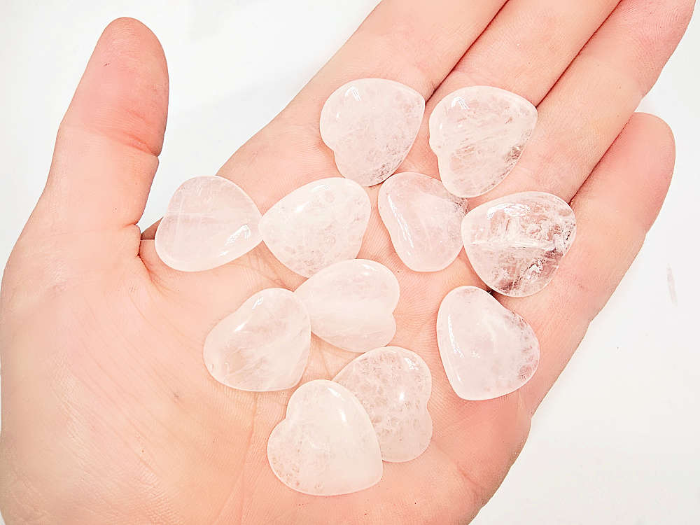 Clear Quartz Flat Heart (2cm)