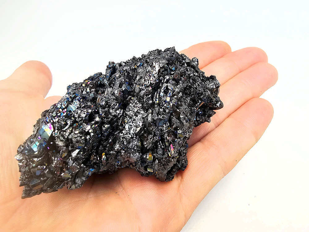 Silky Malachite Cluster rough E (76g)