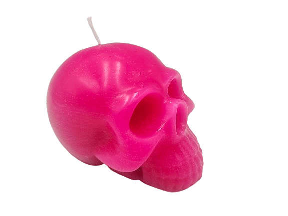 Skull Candle Pink (7cm)