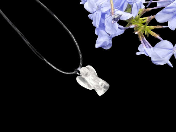 Clear Quartz Angel Necklace (2cm)