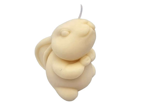 Cute Bunny Candle Light Yellow (7.5cm)
