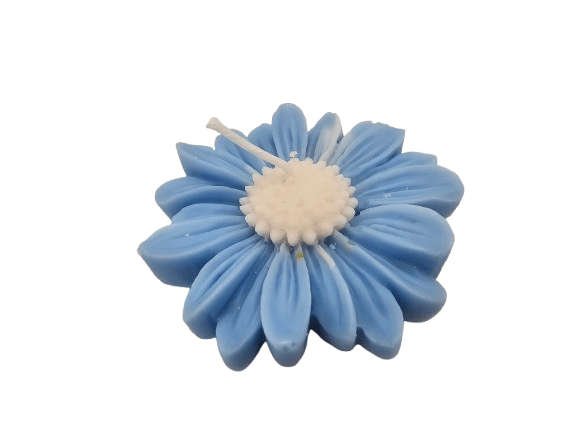 Flower Mini Candle Blue (5.5cm)