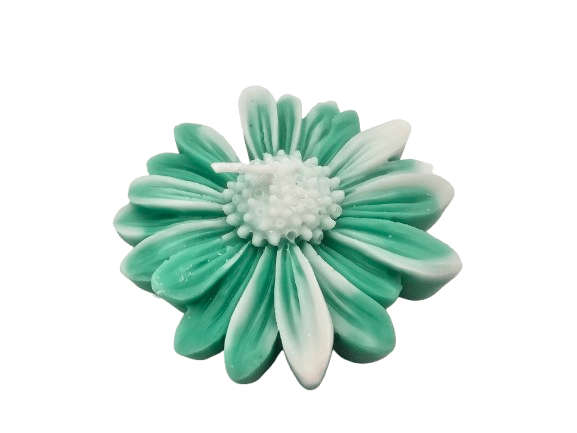 Flower Mini  Candle Green (5.5cm)