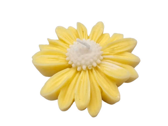 Flower Mini Candle Yellow (5.5cm)