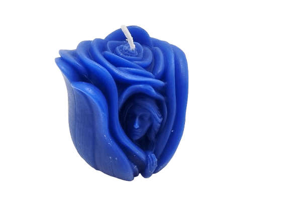 Rose Princess Candle Blue (6.5cm)