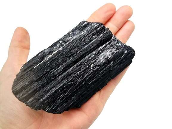 Black Tourmaline Rough E (398g)