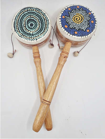 Den-Den Daiko (Japanese Hand Drum Rattle)