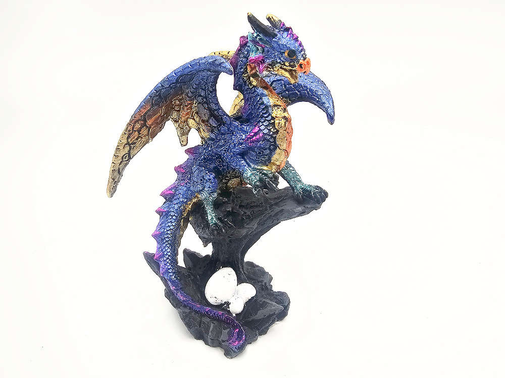 Den Defender Dragon  Figurine (Blue) (10.5cm)