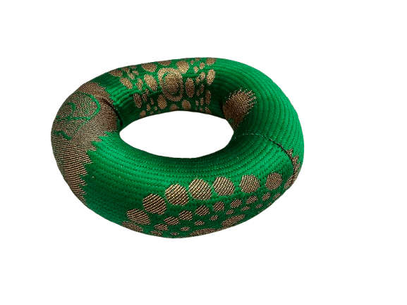 Singing Bowl Cushion Green (10cm)