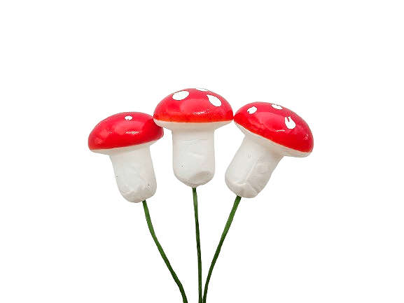 Mini Mushroom on Wire (1.5cm)