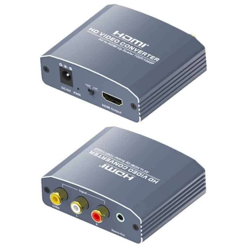 AV to HDMI Converter  Up Scaler 720 or 1080p | CVBS RCA to HDMI