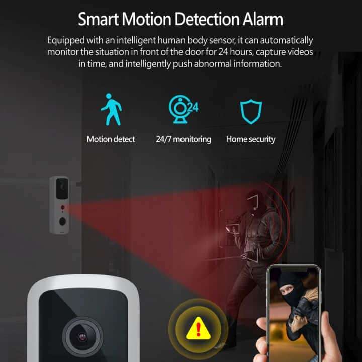 Smart WiFi Video Doorbell, IP66 Waterproof | WiFi Tuya Smart Life