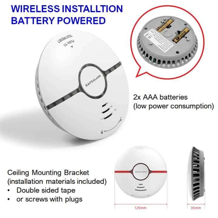 Smart Smoke Detector | Strobe & Siren | WiFi Tuya Smart Life