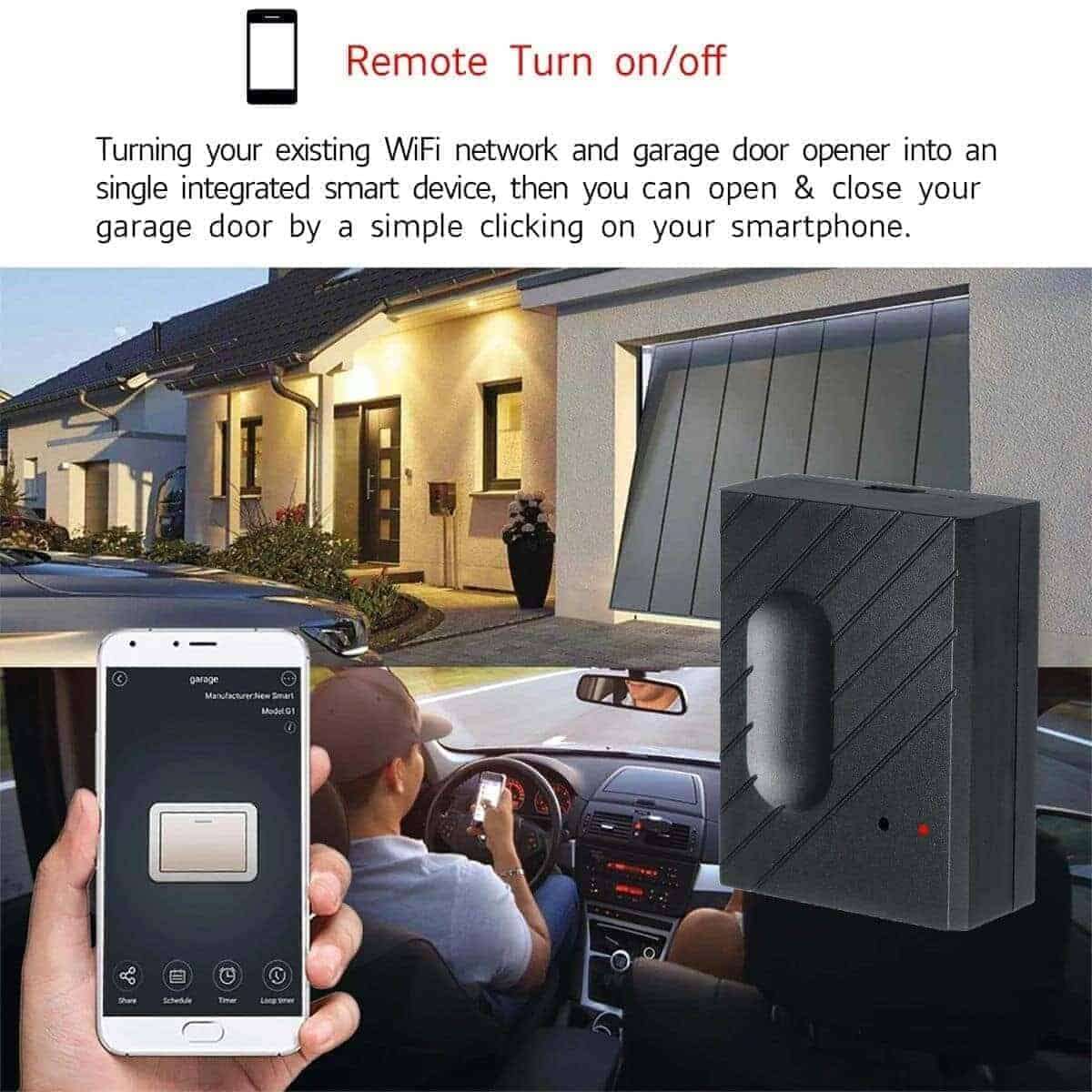Smart Gate Garage Door Opener Switch | Full Kit 5V USB | WiFi Tuya Smart Life